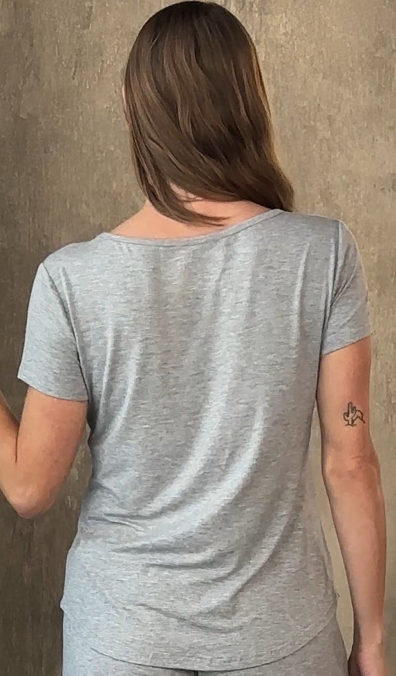 Womenâs Bamboo Lounge Set - Lounge T-Shirt + Lounge Shorts