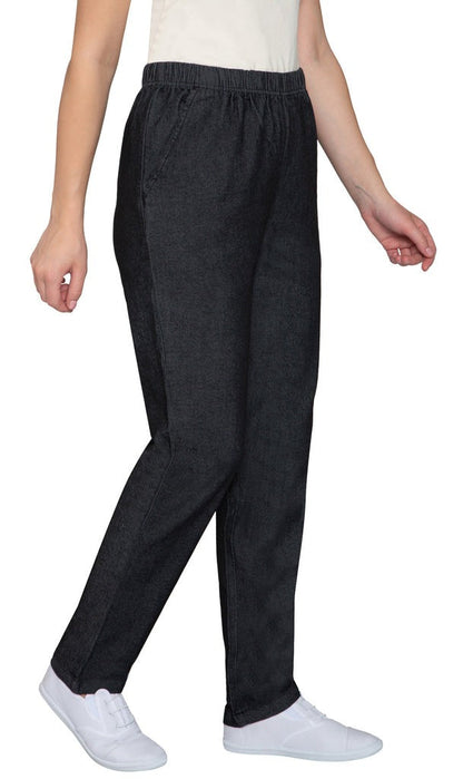 Women's Lightweight Pull-On Denim Jeans with Elastic Waist